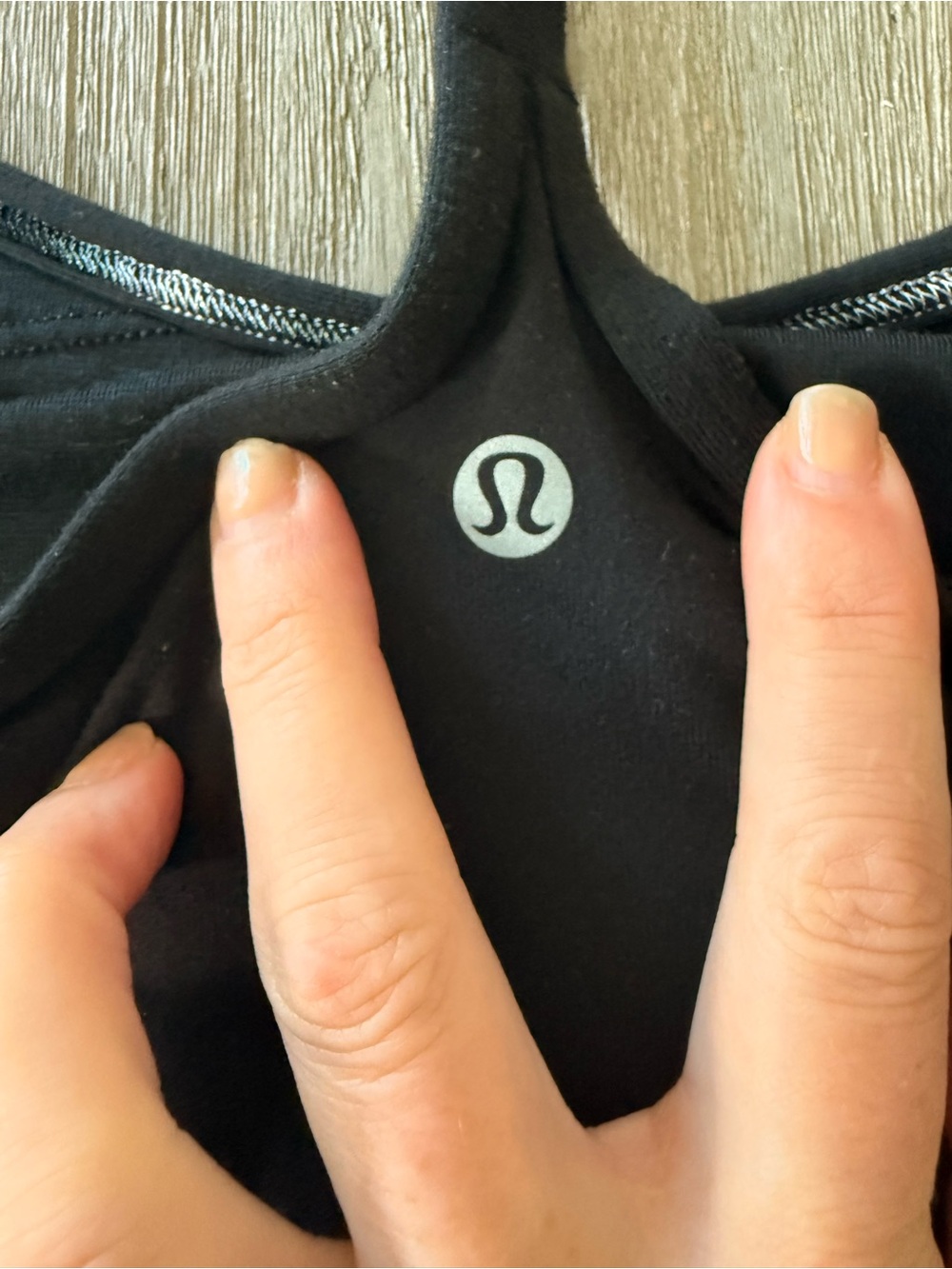 lululemon Flow Y Tank Top Black Size 4 - Picture 4 of 5